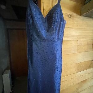 Elegant Navy Blue Dress